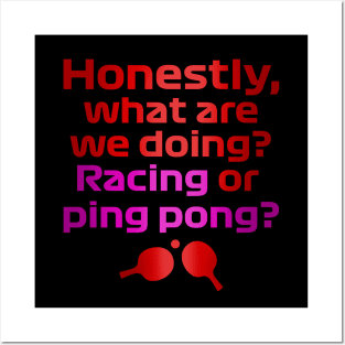 Formula 1 meme - Sebastian team radio quote: Honestly what are we doing? Racing or ping pong? | Racing car Posters and Art